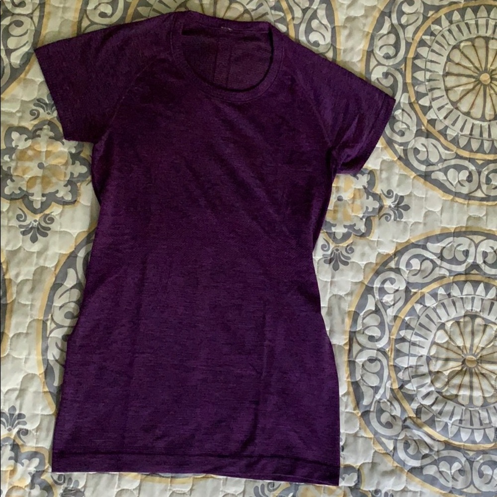 Purple lululemon athletic shirt
